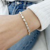 10Ct Multi Shape Lab-Grown Diamond Bezel Wedding Tennis Bracelet 14k Solid Gold - Image 4 - GEMHUB & CO.