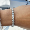 Wedding Gift 10.35Ct Natural Diamond Tennis Bracelet For Women 14k White Gold - Image 3 - GEMHUB & CO.