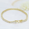 GDGL Certified 7Ct Natural Diamond Women's Tennis Bracelet 14Kt Yellow Gold - Image 3 - GEMHUB & CO.