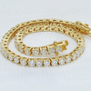 Certified GH/SI 6.20Ct Natural Diamond 14Kt Yellow Gold Tennis Bracelet Fro Her - Image 2 - GEMHUB & CO.