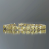 14k Gold Fancy Yellow Lab-Grown Diamond Multi Cut Women's Tennis Bracelet - Image 2 - GEMHUB & CO.