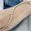 10Ct Multi Shape Lab-Grown Diamond Bezel Wedding Tennis Bracelet 14k Solid Gold - Image 3 - GEMHUB & CO.