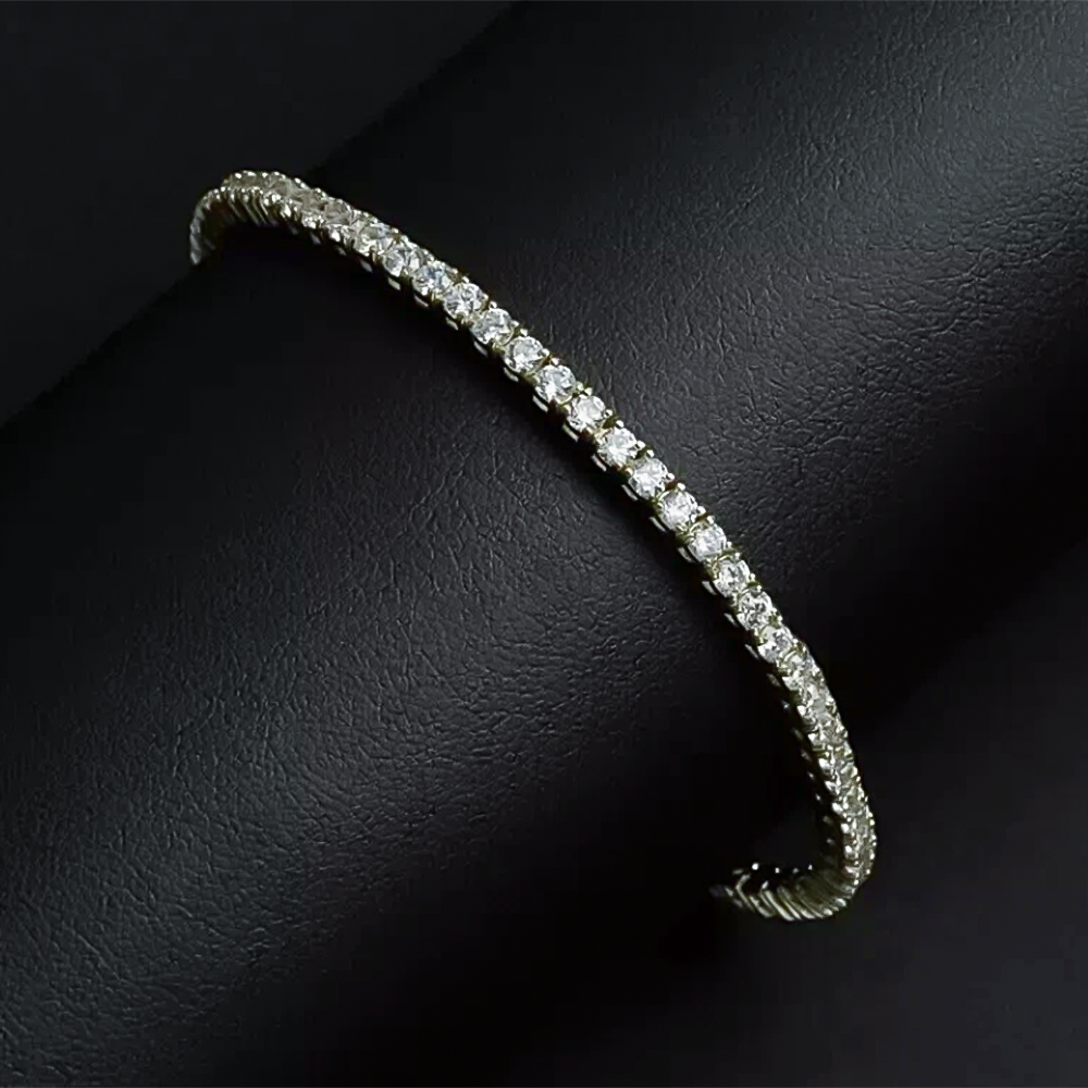 Certified 6.50Ct GH/VS Natural Diamond Tennis Bracelet For Her 14Kt Yellow Gold - Image 3 - GEMHUB & CO.