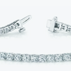 Natural Certified GH/VS Diamond 6.20Ct Women's Tennis Bracelet 14k White Gold - Image 4 - GEMHUB & CO.