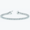 Natural Certified GH/VS Diamond 6.20Ct Women's Tennis Bracelet 14k White Gold - Image 2 - GEMHUB & CO.