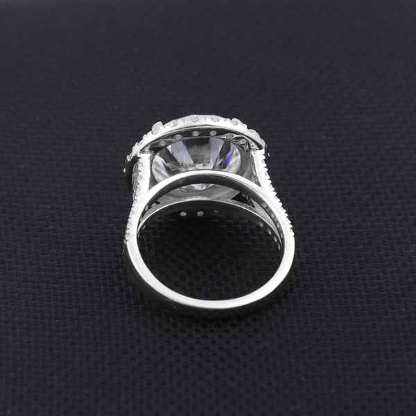 4.20 Ct Round Cut Lab Grown Diamond Ring - GEMHUB & CO. - View 4
