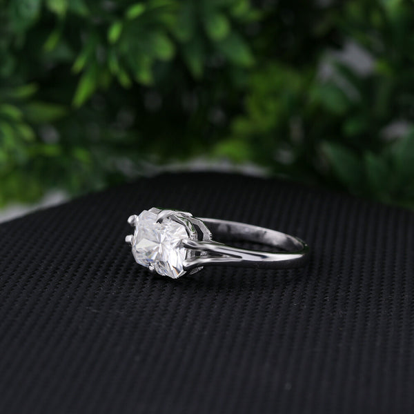 3.60 Ct Radiant Cut Lab Grown Diamond Ring - GEMHUB & CO. - View 4