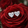 4 Ct Heart Cut Lab Grown Diamond Earrings - View 4