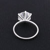 925 sterling silver inner band with 18k gold vermeil finish on solitaire