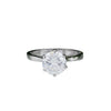 3 carat round cut lab-grown diamond solitaire ring in 18k gold vermeil
