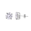 3 Ct Round Cut Lab Grown Diamond Earrings - GEMHUB & CO.