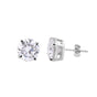 3 Ct Lab Created Diamond Round Stud Earrings
