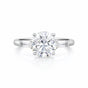3.50 Ct Round Cut Lab Grown Diamond Ring VS1 | 18k Gold Vermeil | Luxury Statement Ring