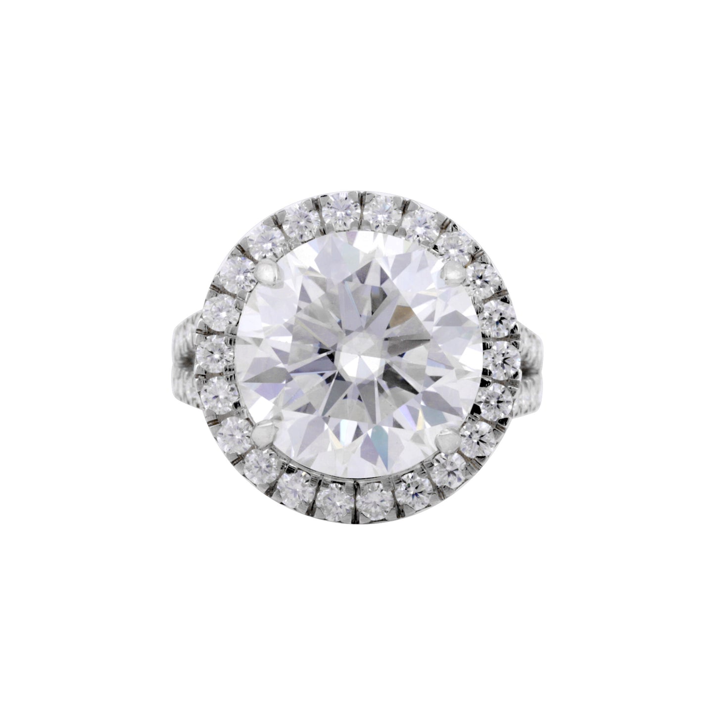 4.20 Ct Round Cut Lab Grown Diamond Ring - GEMHUB & CO.