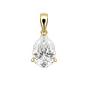 2 Ct Pear Cut Lab Grown Diamond Pendant - GEMHUB & CO.