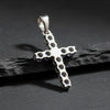Reverse of 1.2ct diamond pendant showing 925 sterling silver hallmark and bail