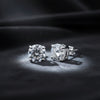 3 Ct Round Cut Lab Grown Diamond Earrings - View 5