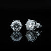 2 Ct Round Cut Lab Grown Diamond Earrings - View 5
