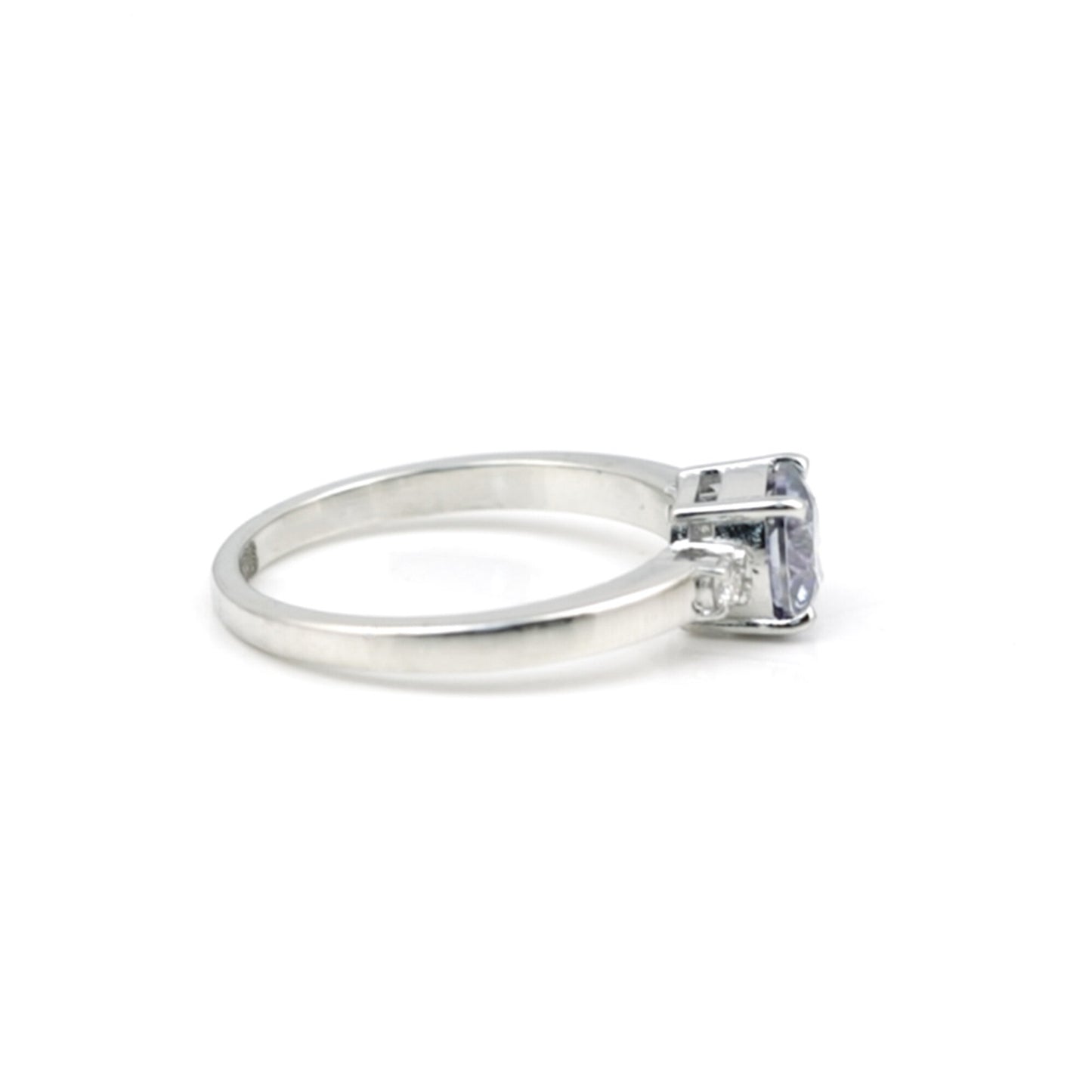 2.00 Ct Cushion Cut Blue Lab Grown Diamond Ring - GEMHUB & CO. - View 2