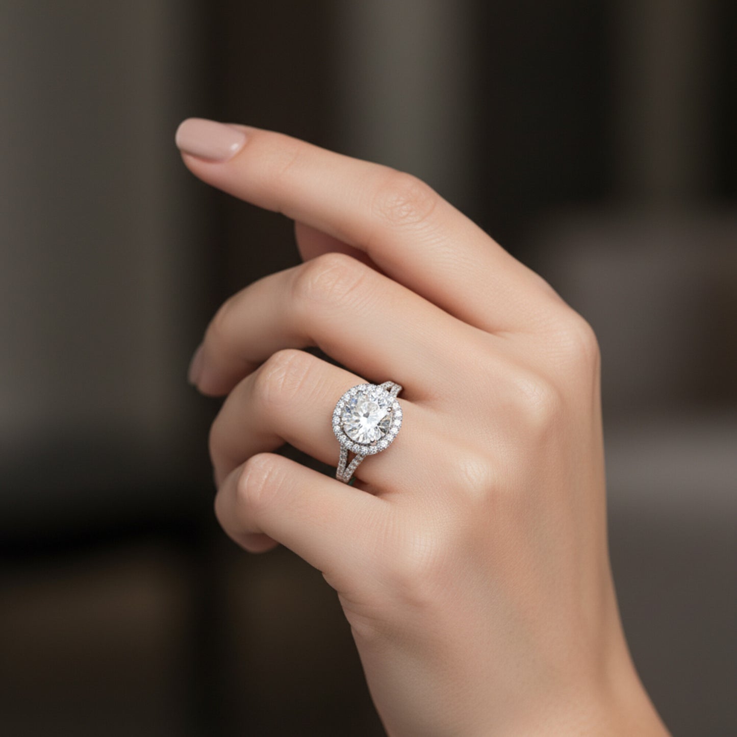 4.20 Ct Round Cut Lab Grown Diamond Ring - GEMHUB & CO. - View 6