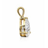 2 Ct Pear Cut Lab Grown Diamond Pendant - GEMHUB & CO. - View 2
