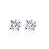3 Ct Round Cut Lab Grown Diamond Earrings - View 2