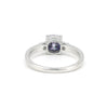 2.00 Ct Cushion Cut Blue Lab Grown Diamond Ring - GEMHUB & CO. - View 3