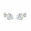 4 Ct Heart Cut Lab Grown Diamond Earrings - View 3