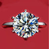 3.50 Ct Certified Round Cut Moissanite Holiday Ring for Her 18K Gold Plated