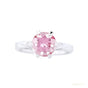 Certified 1.80ct VS1 Round Moissanite Ring for Women in 18K Gold Plated