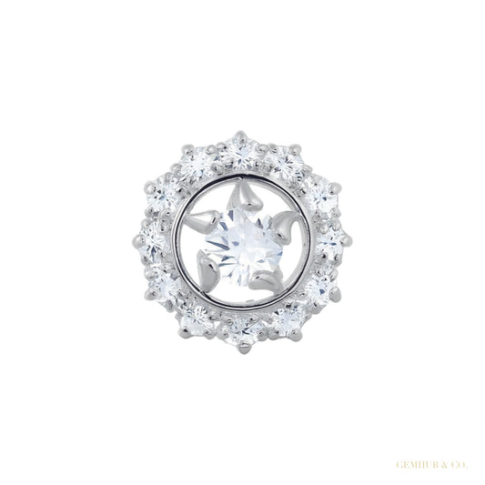 Certified 18K Yellow Gold Diamond Stud Earrings 0.48 Ct. for Women – white background main image