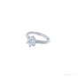 Certified 2.35ct VS1 White Moissanite Ring Birthday Gift Jewelry 18K Gold Plated Ve 18K Gold Plated