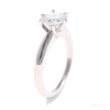 Certified 2.70 ct DEW Round Cut White Moissanite Solitaire Ring 18K Gold Plated – white background main image