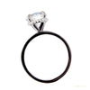 Certified 3.25 ct DEW Round Cut White Moissanite Solitaire Statement Ring 18K Gold Plat 18K Gold Plated – white background main image