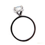 Certified 3.25 ct DEW Round Cut White Moissanite Solitaire Statement Ring 18K Gold Plat 18K Gold Plated
