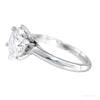Certified 3.40ct VS1 White Moissanite Ring Jewelry Anniversary Gift 18K Gold Plated – white background main image