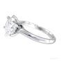 Certified 3.40ct VS1 White Moissanite Ring Jewelry Anniversary Gift 18K Gold Plated