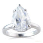 Certified 5.5ct VS1 White Moissanite Ring Jewelry Gift for Women 18K Gold Plated Ve 18K Gold Plated