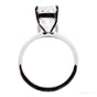 Certified 7.5 ct DEW Blue Moissanite Ring in for Anniversary 18K Gold Plated