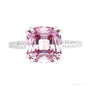 Certified 5.2 ct DEW Radiant Cut Moissanite Ring in 18K Gold Plated