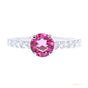 Certified 5.25 ct DEW Moissanite Solitaire Ring in Anniversary 18K Gold Plated