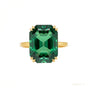 Certified 5.5 ct DEW Cushion Cut Moissanite Solitaire Ring in 18K Gold Plated