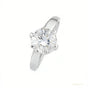 Certified 7.30 ct DEW Round Cut Moissanite Ring in for Women 18K Gold Plated