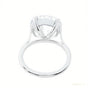 Certified 6.2ct VS1 White Moissanite Engagement Ring in 18K Gold Plated
