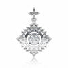 GEMHUB & CO. 5 Ct round cut lab grown diamond pendant in 18k gold vermeil with VS1 clarity.