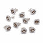 Natural Smoky Topaz Earrings Set — Lot of 5 Pairs, 925 Sterling Silver