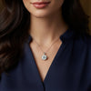 GEMHUB & CO. 10 Ct round cut lab-grown diamond pendant with VS1 clarity in 18k gold vermeil.