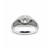 GEMHUB & CO. 3 Ct round cut lab grown diamond ring in 18k gold vermeil with VS1 clarity.