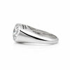 GEMHUB & CO. 3 Ct round cut lab grown diamond ring in 18k gold vermeil with VS1 clarity.