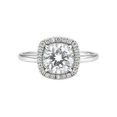 4.00 Ct Round Cut Lab Grown Diamond Ring VS1 | 18k Gold Vermeil | Engagement Gift